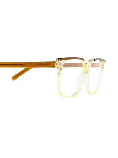 Saint Laurent Wayfarer-frame Glasses In Transparent