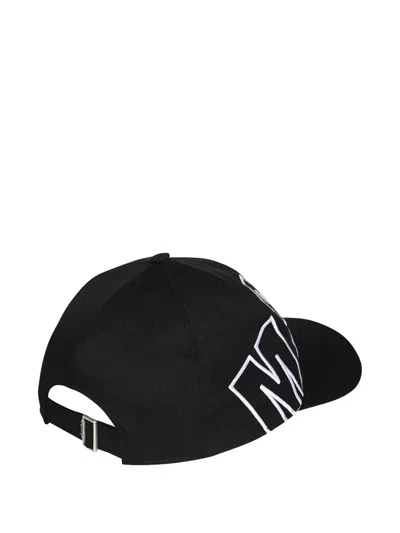 Msgm Logo Baseball Cap In Black