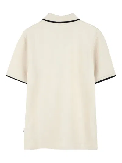 Bosswear Short-sleeve Logo-detail Polo Shirt In Neutral