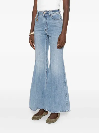 Zimmermann Denim Flared Jeans In Blue