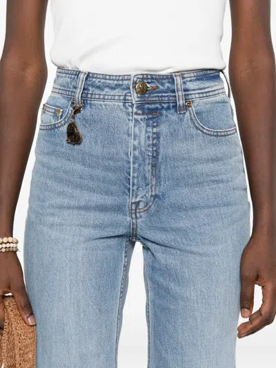 Zimmermann Denim Flared Jeans In Blue