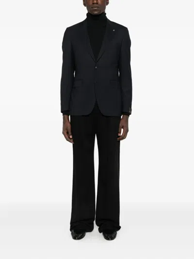 Tagliatore Two-button Blazer In Blue