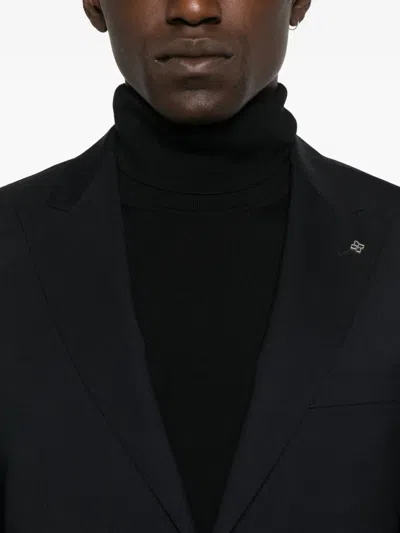 Tagliatore Two-button Blazer In Blue