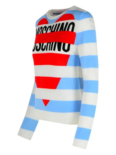 Moschino Suéter Cuello Redondo - Azul Claro In Blue