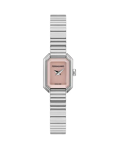 Ferragamo Crystal Petite Watch In Metallic