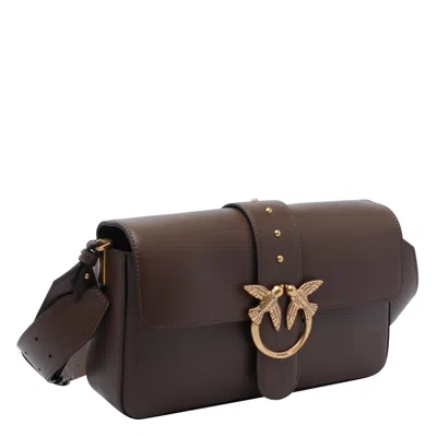 Pinko Love Bag Medium Slouchy Shoulder Bag In Brown