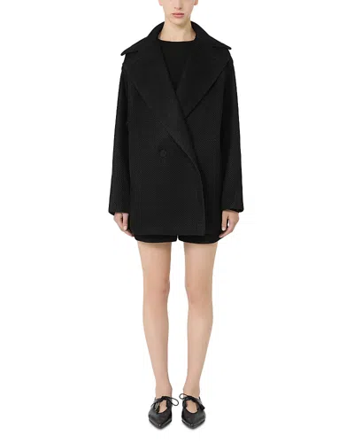Max Mara Diorama Jersey Jacket In Black