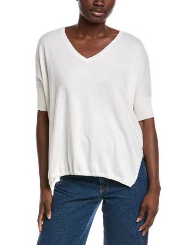 Minnie Rose Pow Pow Cashmere-blend Sweater In White