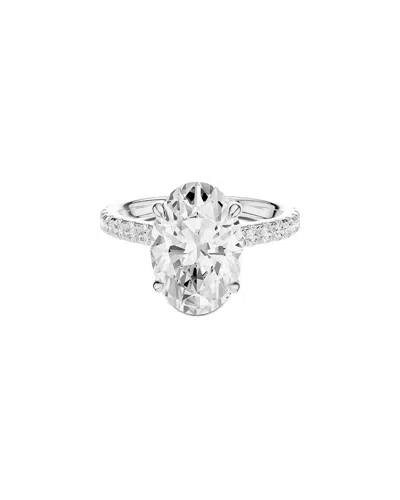 Lab Grown Diamonds Amairah 14k 4.50 Ct. Tw. Lab-grown Diamond Engagement Ring In Silver