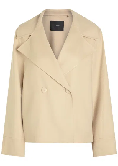 Joseph Rollet Wool And Cashmere-blend Trench Coat In Brown