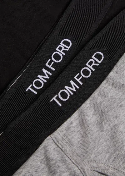 Tom Ford Bi-pack Boxer In Gray
