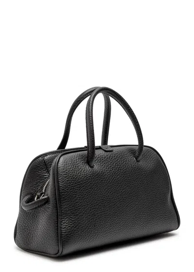 Jacquemus Le Petit Turismo Grain Leather Bag In Black