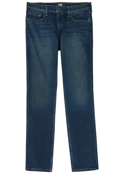 Paige Federal Slim Straight-leg Denim Jeans In Blue