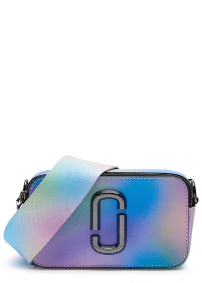 Marc Jacobs The Snapshot Shoulder Bag In Multicolor Leather In Blue