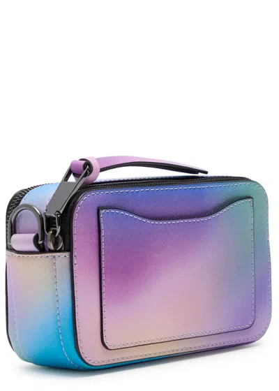 Marc Jacobs The Snapshot Shoulder Bag In Multicolor Leather In Blue