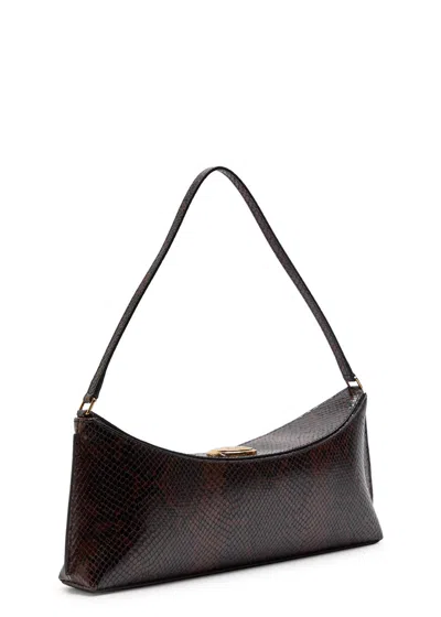 Jacquemus Ovalo Clutch In Brown