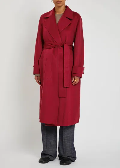 Joseph Arline Wool And Cashmere-blend Trench Coat In Red