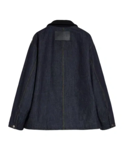 Jil Sander Denim Jacket With Chest Pockets And Collared Neck In Blue