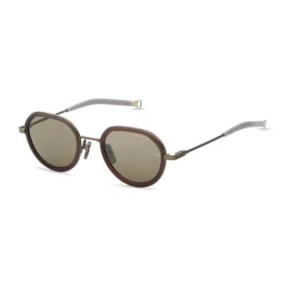 Dita Lancier Lsa 432 03 Black Sand Sunglasses In Brown