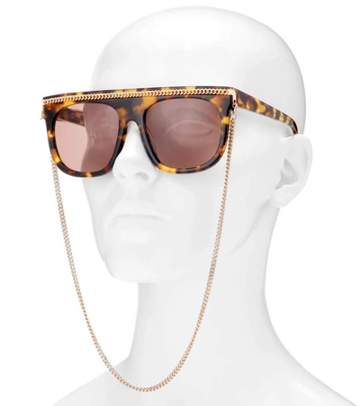 Shop Stella Mccartney Falabella Chain Sunglasses