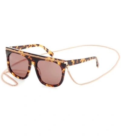 Shop Stella Mccartney Falabella Chain Sunglasses