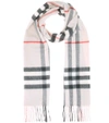Burberry Off-white Cashmere Check Giant Scarf In Multicoloured