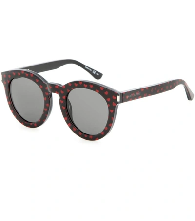 Shop Saint Laurent Sl 102 Heart-printed Sunglasses
