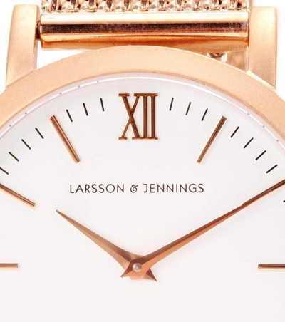 Shop Larsson & Jennings Lugano 33mm Watch In Metallic