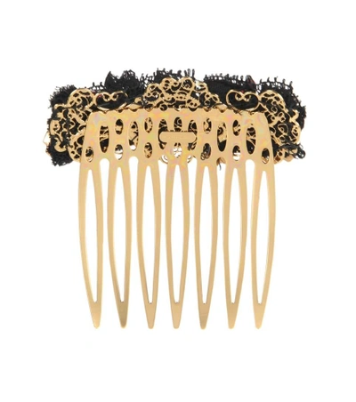 Shop Dolce & Gabbana Embellished Hair Comb In Multicoloured
