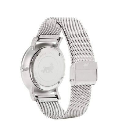 Shop Larsson & Jennings Lugano 40mm Watch In Silver