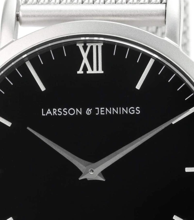 Shop Larsson & Jennings Lugano 40mm Watch In Silver