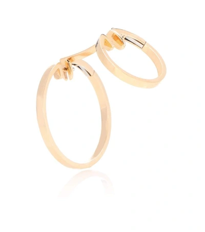 Shop Repossi Berbère Elliptique 18kt Rose Gold Earring In No