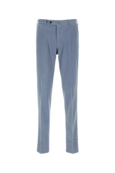 Pt Torino Stretch Modal Blend Pant With Practical Pockets In Blue