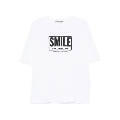 Dsquared2 Dsquared White Cotton Dsquared X Magliano T-shirt In White