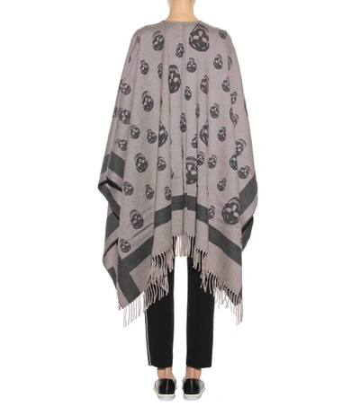 Shop Alexander Mcqueen Wool And Cashmere Cape