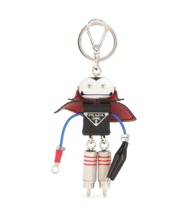 Prada Vlad Robot Trick Saffiano Leather Charm In Na