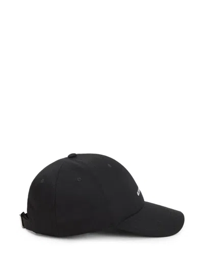 Givenchy Round Visor Cap With Embroidered Logo In Black