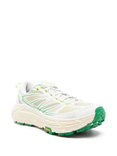 Hoka White Sneakers With Breathable Mesh Upper In White