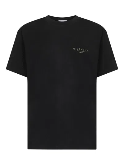 Givenchy Cotton T-shirt With Stamp Print Clothing In Black