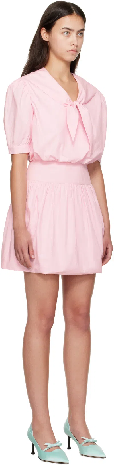 Ashley Williams Pink Yuki Minidress In Pink