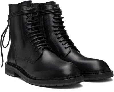 Ann Demeulemeester Danny Leather Ankle Boots In Black