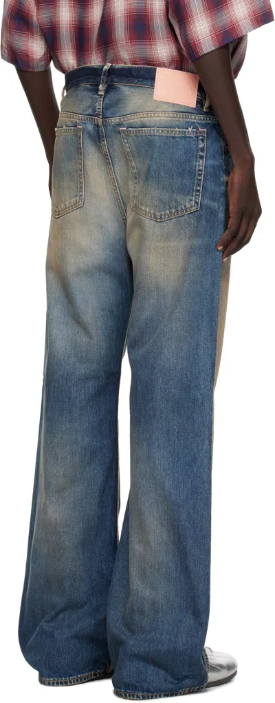 Acne Studios Mens Rocka Straight-leg Denim Jeans Dark Blue