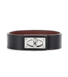 GIVENCHY SHARK TOOTH LEATHER BRACELET,P00187697-1