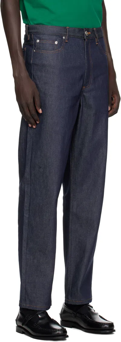 Apc Petit New Standard Straight Leg Jean In Blue