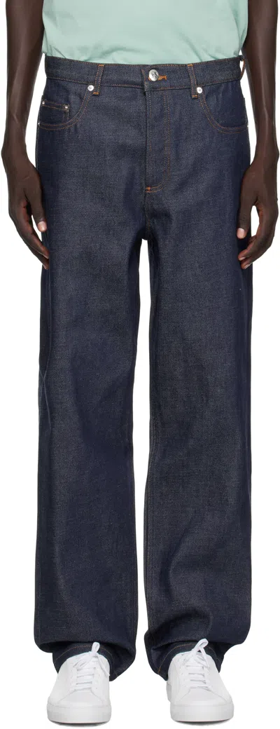 Apc Indigo Martin Jeans In Purple