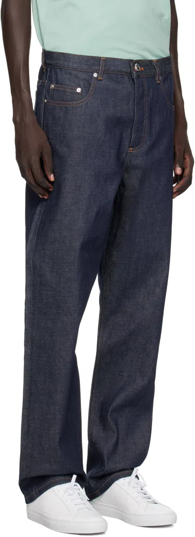 Apc Indigo Martin Jeans In Purple