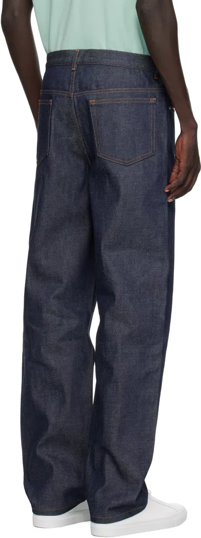 Apc Indigo Martin Jeans In Purple