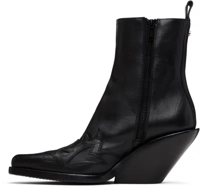 Ann Demeulemeester Larisa Pointy Ankle Boots In Black