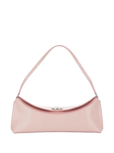 Jacquemus Le Calisso Pink Shoulder Bag With Engraved Snap Button In Leather In Pink