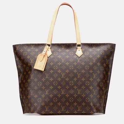 Pre-owned Louis Vuitton Brown Monogram All-in Mm